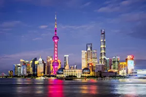 Images Dated 11th August 2019: Shanghai Skyline - Lujiazui, Pudong