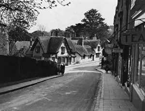 Prints of circa 1930: An almost empty street in Shanklin, Isle of Wight. (Photo by Fox Photos/Getty Images) Timeless Treasures: Iconic Black and White Prints from the Fox Photo Library: Shanklin