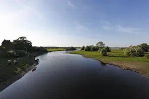 Fluvial Prints: Shannon River near Shannonbridge, County Offaly, Leinster, Republic of Ireland, Europe