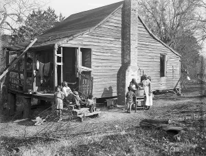 Elderly Prints: Sharecroppers Shack on Plantation