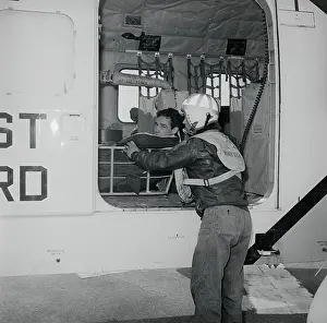 Shark Bite Victim Being Taken Off Helicopter