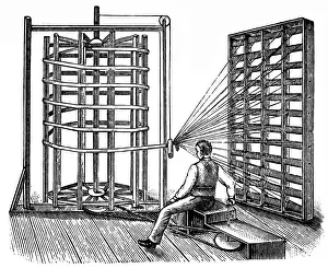Sewing Machine Prints: Shear frame