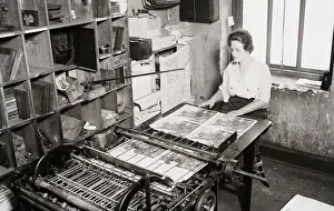Printing Plant Prints: Sheet Music Being Printed