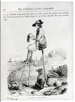 Shepherd Prints: Shepherd On Stilts