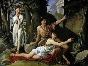 Mask Prints: Shepherds in Arcadia, by Filippo Marsigli, 1830, 19th Century, oil on canvas