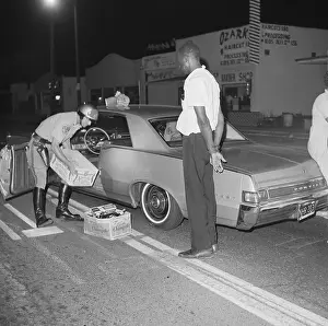 Searching Prints: Sheriffs Searching Car During Watts Riots