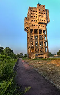 Images Dated 4th August 2015: The Shime Mine Tower at Sunrise