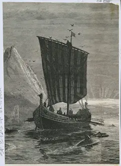 Ship Arriving in Greenland