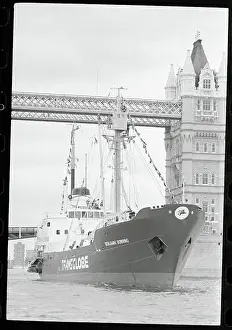 Ship Benjamin Bowring Passing Beneath Tower Bridge