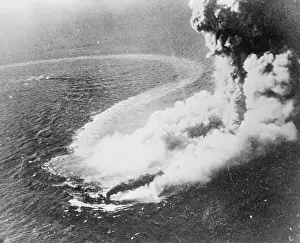Ship Being Blown Up