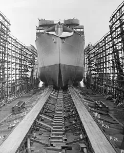 Chester Prints: Ship in Building Yard