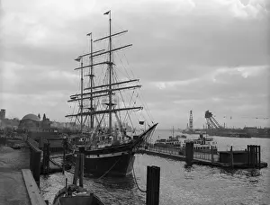 Ship Docked in Harbor