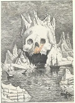 Dream Like Prints: Ship Sailing into Skull Glacier