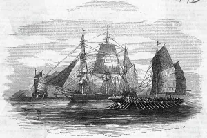 Smuggling Prints: Ship Smuggling Opium In China