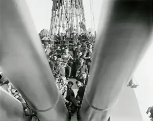 Ship Workers Sitting on Deck