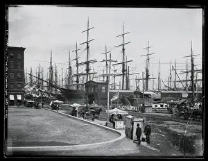 Mast Prints: Shipping At Port; Ships, Masts