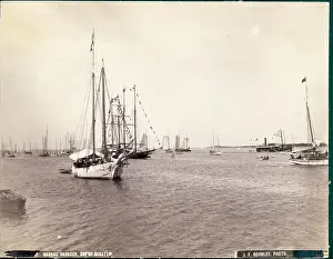 Nassau Prints: Ships in Harbour for Regatta