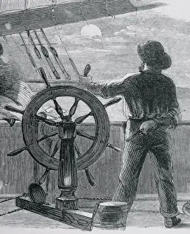 Ship's Pilot Holding Pistol