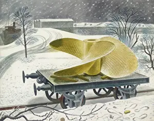 Transport Prints: Ships Screw On A Railway Truck