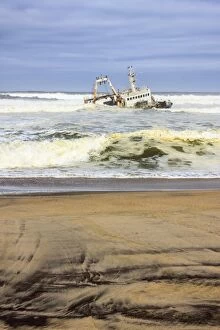 Shipwreck at Henties Bay, Dorob National Park, Namibia, Africa