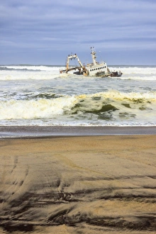 Breaker Collection: Shipwreck at Henties Bay, Dorob National Park, Namibia, Africa