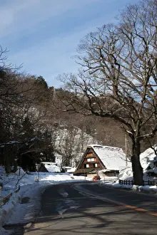 Shirakawago in winter, Shirakawa Village, Gifu Prefecture, Honshu, Japan