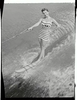 Shirley Dease Water skiing