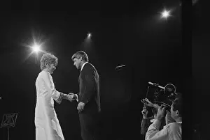 Candidate Prints: Shirley Maclaine And Kennedy At A Rally