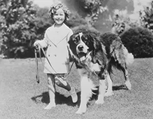 Shirley Temple with Her Dog