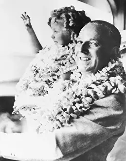 Hospitality Prints: Shirley Temple and Father George Temple