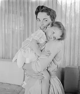 Atherton Prints: Shirley Temple Holding Her Daughter