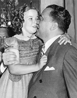 Edgar Hoover Prints: Shirley Temple With J. Edgar Hoover