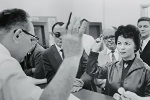Shirley Temple Raising Her Hand