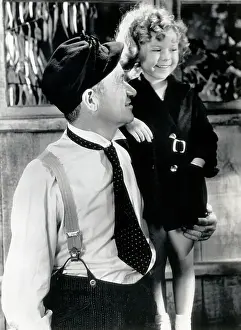 Shirley Temple and Will Rogers Pose