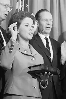 Shirley Temple Being Sworn In To Un