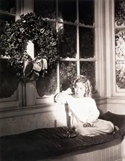 Candle Prints: Shirley Temple Waiting for Santa