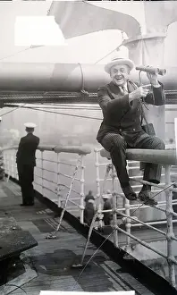 Shoeless Joe Jackson Straddling Rail