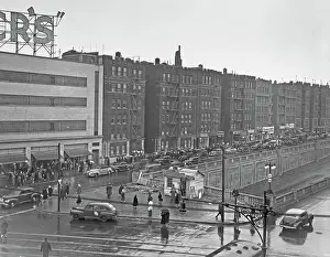 Shoppers Queue Outside Alexander's, NYC