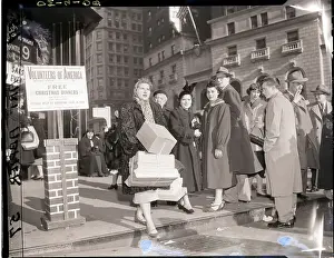 Volunteer Prints: Shoppers and Volunteers in Street