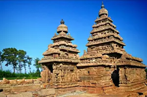 Tamil Nadu Prints: Shore temple at Mahabalipuram