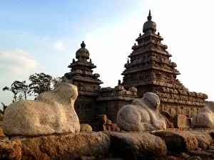 Images Dated 20th December 2014: Shore temple at Mahabalipuram in early morning