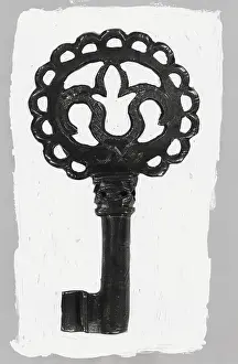 Christmas Ornament Prints: Short Key with Ornamental Design