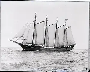 Honolulu Prints: Short-Masted Schooner