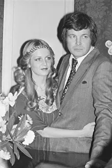 Shot of Twiggy and Michael Whitney