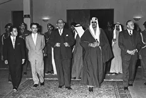 Iraq Prints: Shukri al-Kuwatli, King Faisal and King Hussein Walking