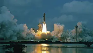 Fuel Tank Prints: Shuttle Columbia Lifting Off