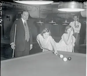 Siamese Sisters Playing Pool