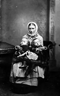 Circus Black Prints: Siamese Twins