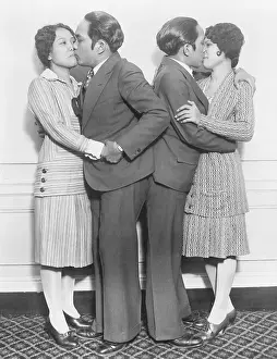 Siamese Twins Kissing Women