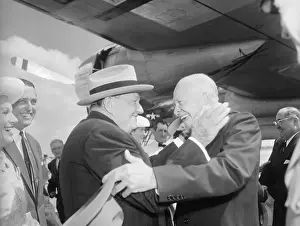 Sid Richardson Embracing President Eisenhower